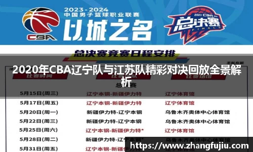 2020年CBA辽宁队与江苏队精彩对决回放全景解析